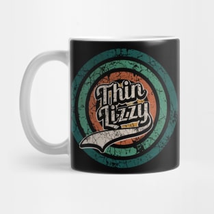 Thin Lizzy // Retro Circle Crack Vintage Mug